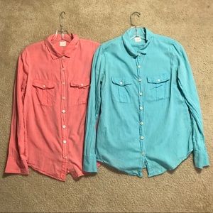 SOLD❌ TWO FOR ONE JCrew Button Down Shirts
